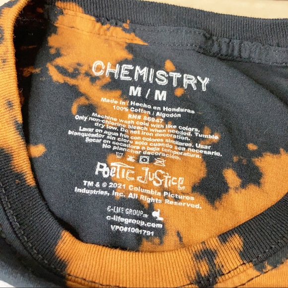 Poetic Justice Tupac 2Pac Orange Tie Dye TSHIRT - Picture 5 of 5